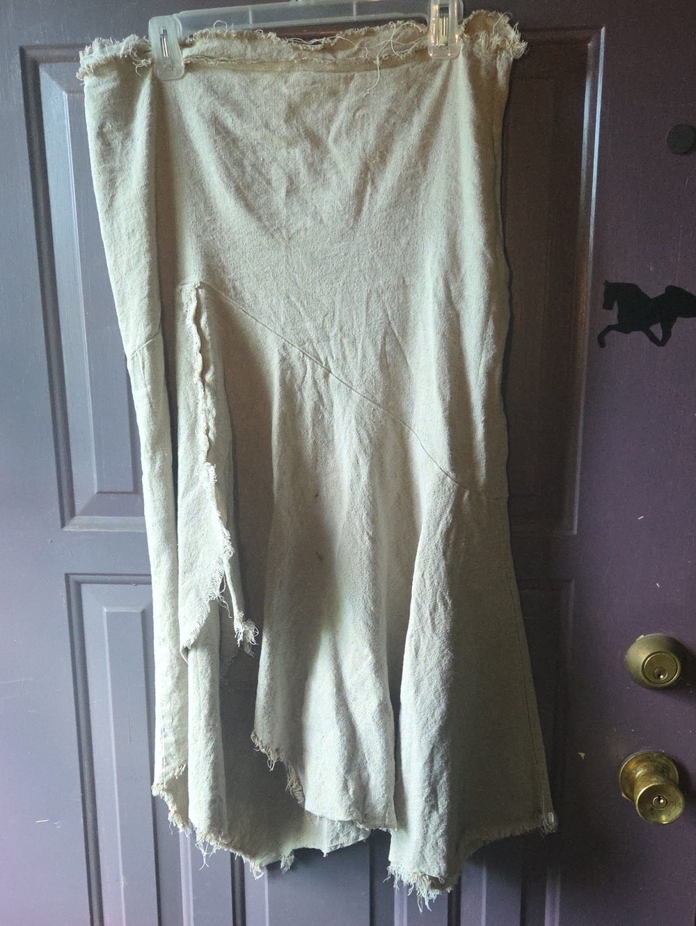 Linda Lundstrom Linen Blend Boho Skirt With Stretch Womens Size 6 Fits Like A 10